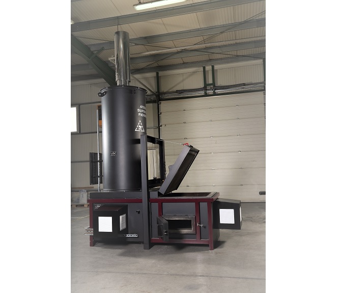 The IncinerPro i400 incinerator for slaughterhouses and butchers.