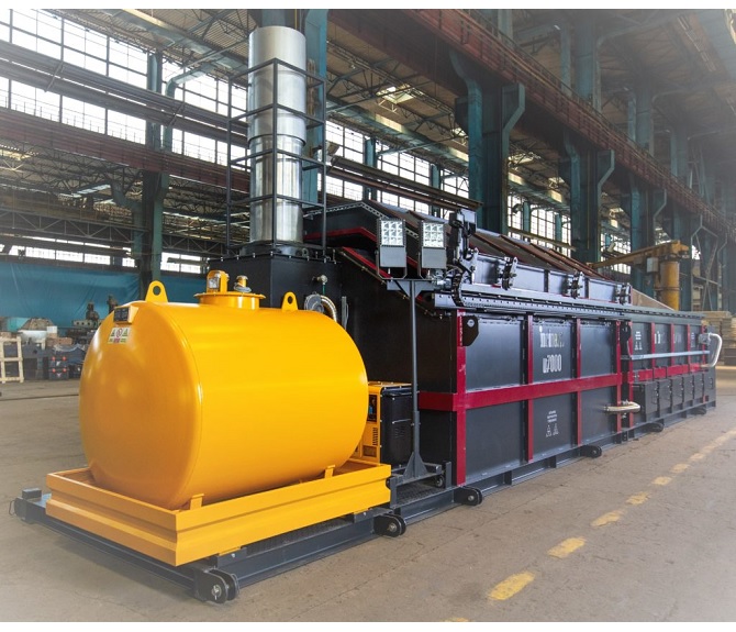 The IncinerPro incinerator is mounted on the platform for livestock farms.